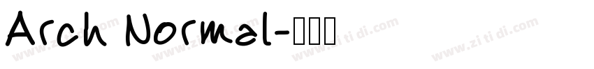 Arch Normal字体转换
